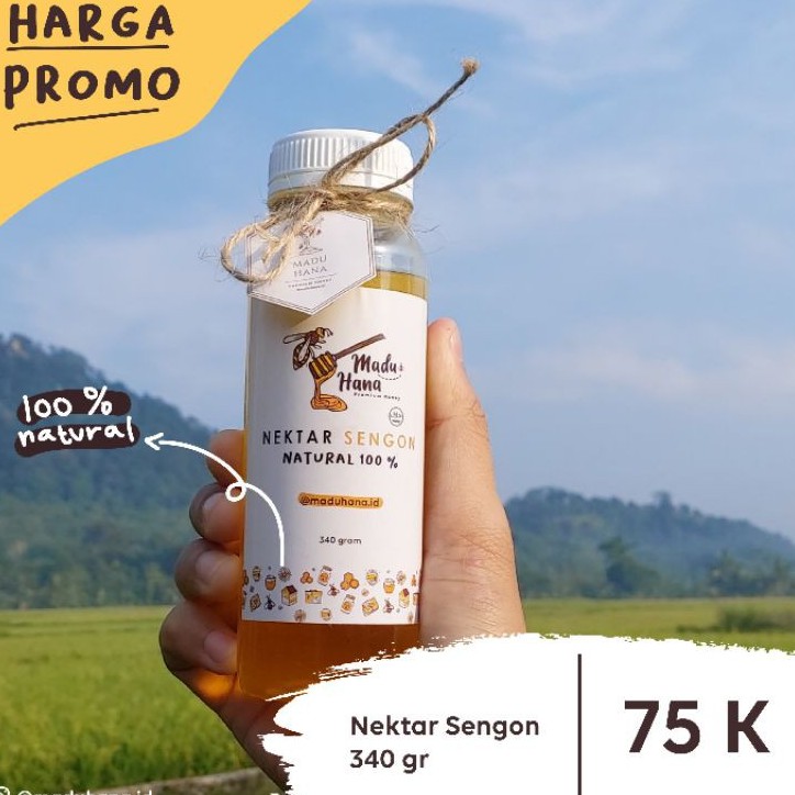 

Madu Asli Murni 100% 320gr - Madu Randu Sengon Akasia Hutan Sumatra Multiflora - Madu Hana