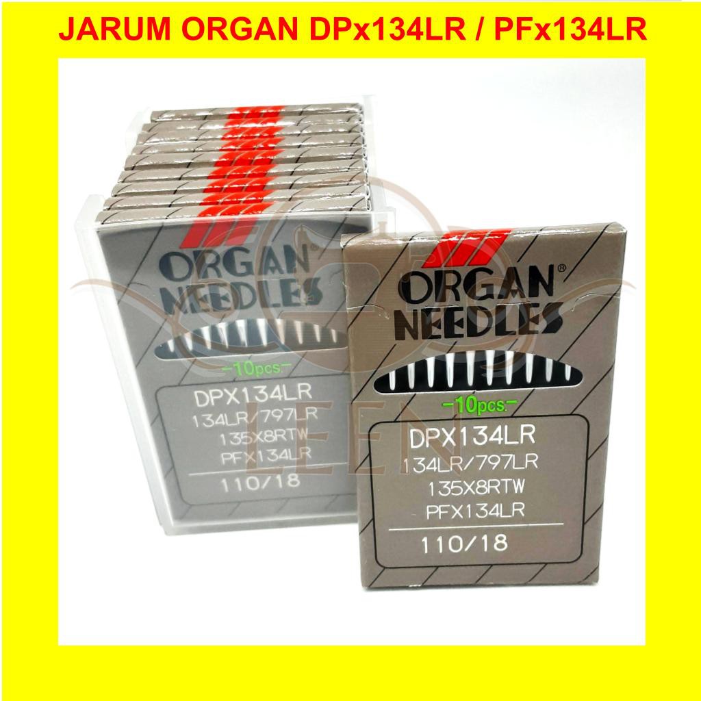 Jarum ORGAN Needle PF x 134LR / DP x 134LR Jahit Kulit ORI Japan LEEN