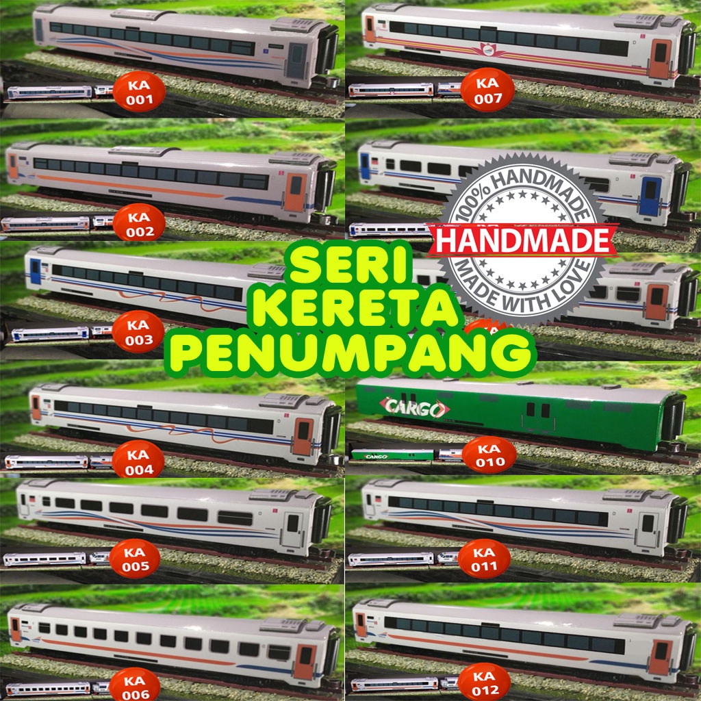 Kereta Api Indonesia Seri Gerbong kereta (Handmade)