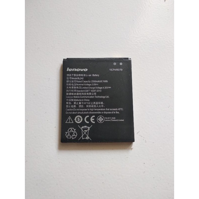 Baterai Lenovo A6000 - A6000 Plus BL242