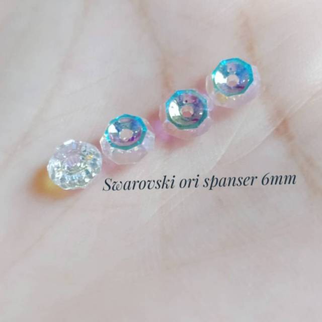 CRYSTAL SWAROVSKI ORIGINAL AUSTRIA SPACER 6MM