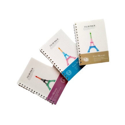 

NOTE SPIRAL / BUKU CATATAN MOTIF EIFFEL