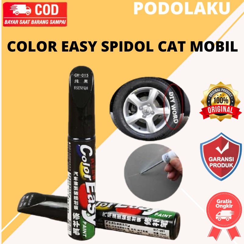 

COLOR EASY SPIDOL CAT MOBIL MOTOR PENGHILANG BARET LECET GORES NODA PERMANEN METALIK GLOSSY