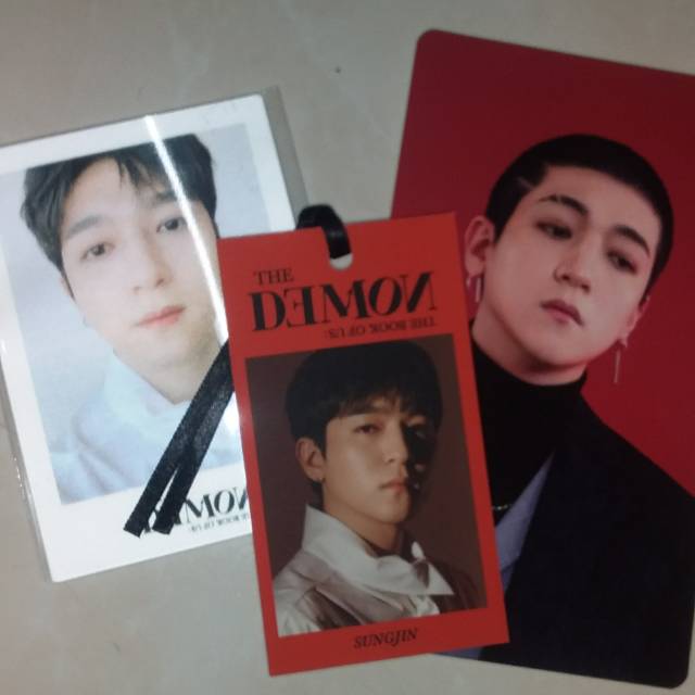 DAY6 PC PHOTOCARD TICKETBOOK THE PRESENT 2018 SUNGJIN + BOOKMARK MIDDAY SUNGJIN + LENTI SUNGJIN