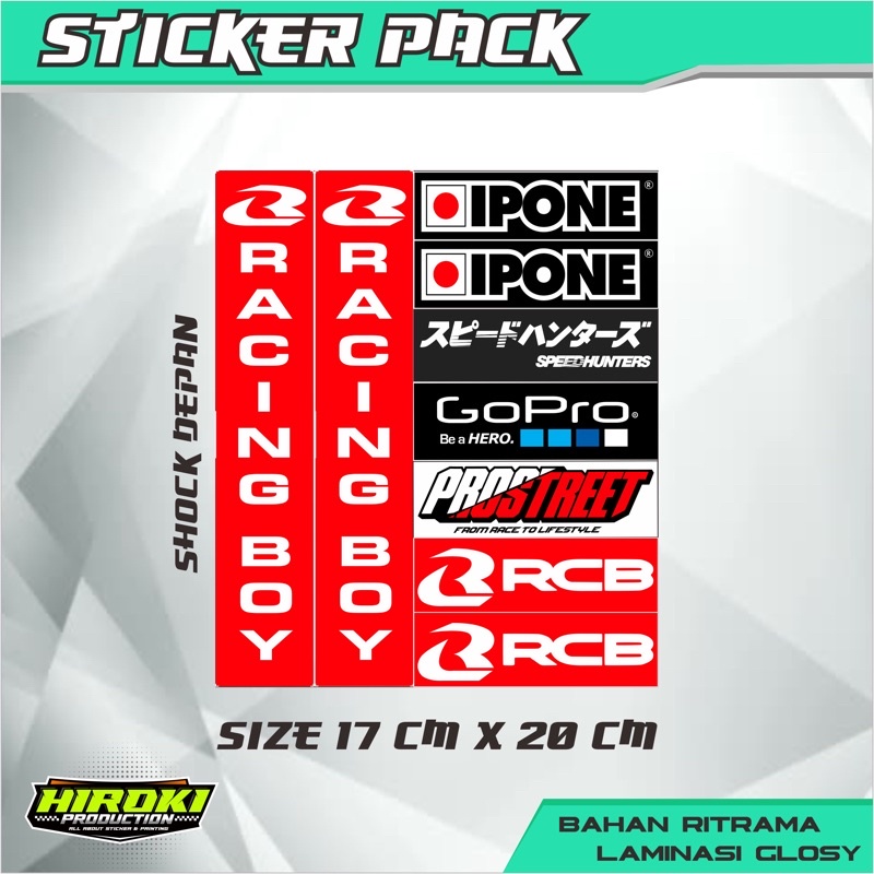 Sticker RCB | Sticker RCB Shock depan | Sticker Iphone | Sticker racing
