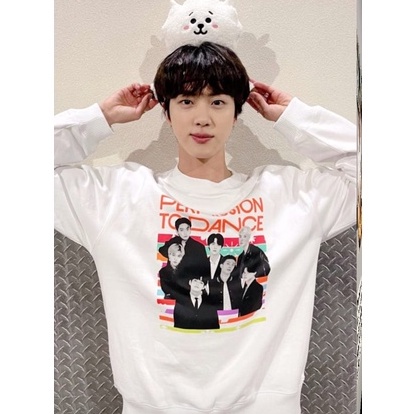 Sweater bangtan jin permission to dance day 3 L.a foto full member