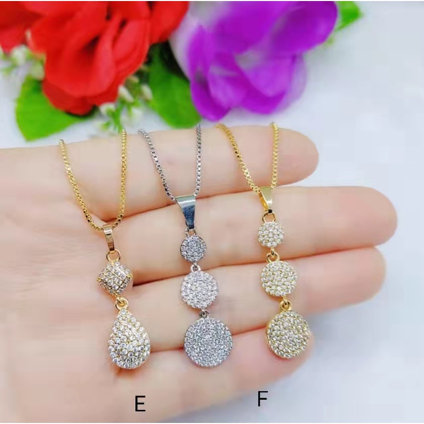 Kalung Xuping Permata Lapis Emas Perhiasan A-F