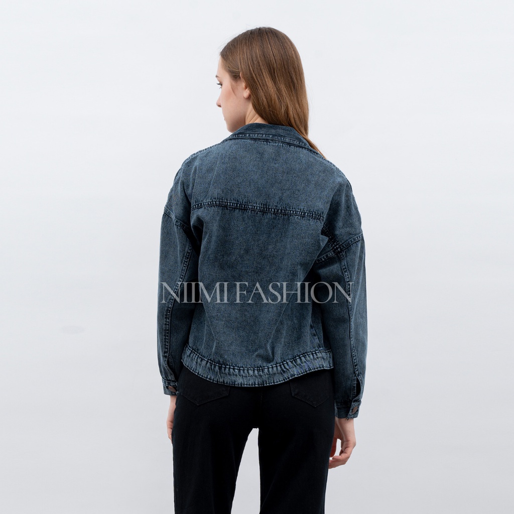 NIMI - Nacy Jacket Mom Jeans Wanita Jacket Crop Denim