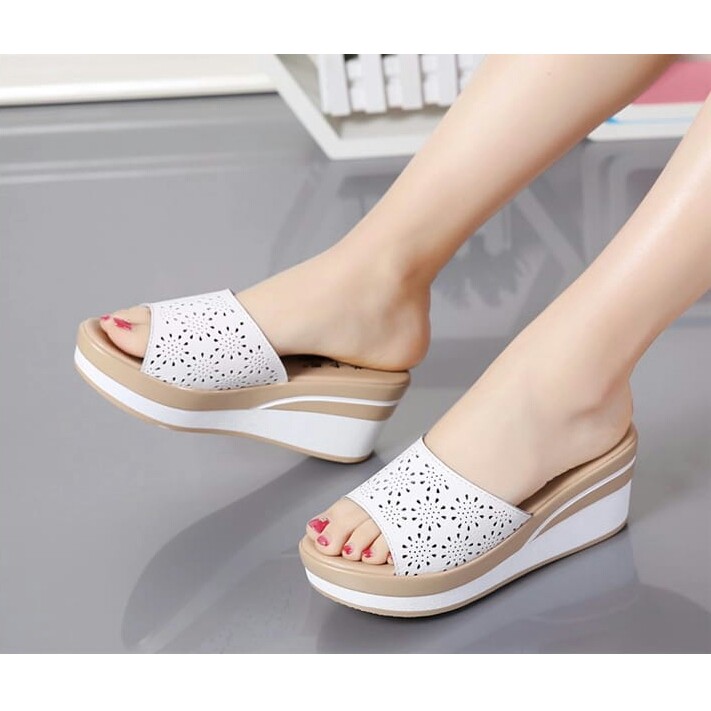 Sepatu Sandal Wanita Wedges Sendal Wanita Import Tinggi Wedges Modern Ala Korea Wedges Wa 33 Sandal 