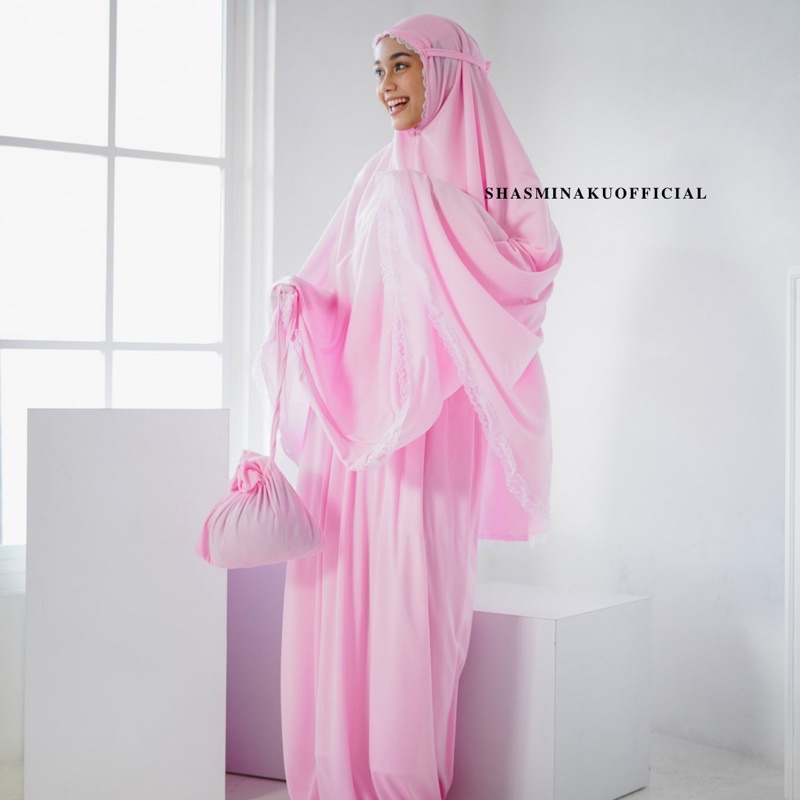 MUKENA TRAVELING RENDA AMPLOP Dewasa JUMBO Polos Mukenah