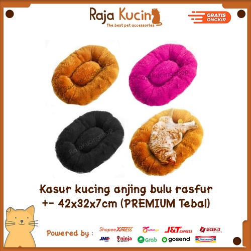 Kasur kucing anjing bulu rasfur / Alas kandang tempat tidur