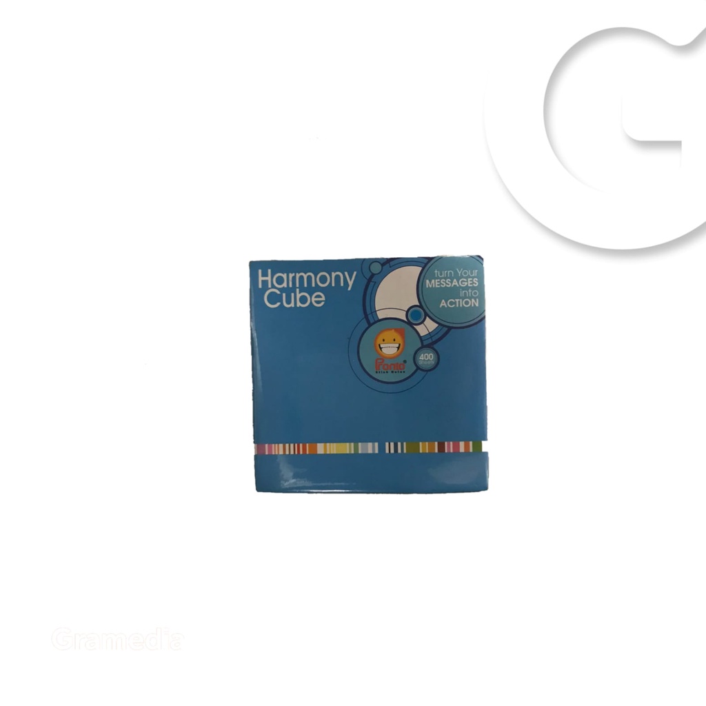 

Gramedia Gorontalo - PRONTO HARMONY CUBE 75X75MM,4 COLORS,400 SHEETS