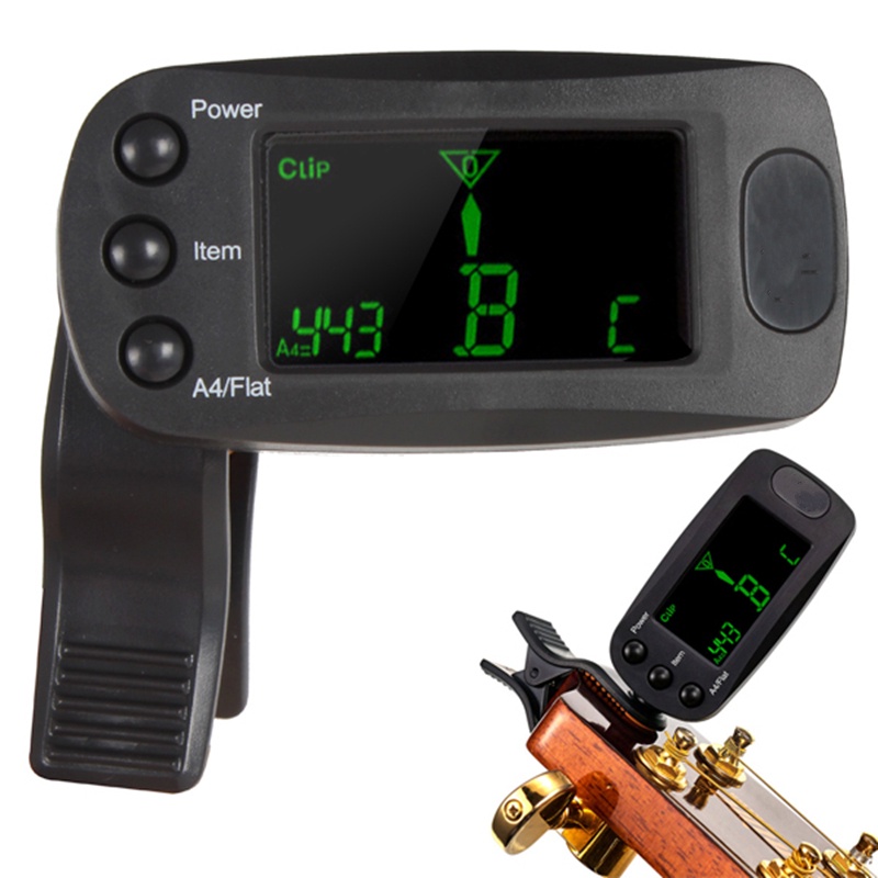 Meideal T83GW Tuner Digital Mini LCD Clip-on Untuk Gitar Bass