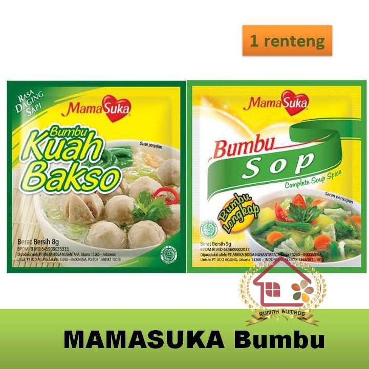 Jual Mamasuka Bumbu Kuah Bakso Dan Aneka Bumbu Instant Renceng Shopee