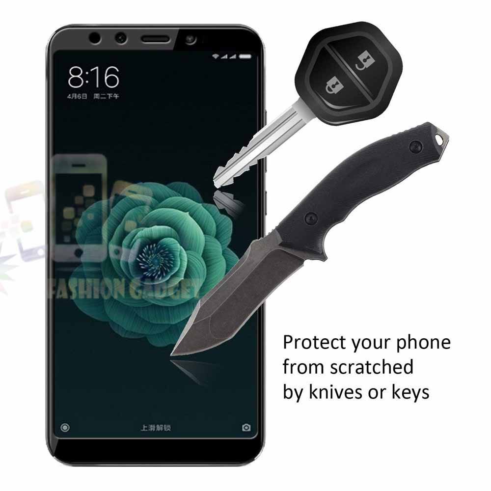 Tempered Glass Xiaomi Mi A2 Full Color Bagian Depan Anti Gores Kaca Screen Protector Pelindung Layar