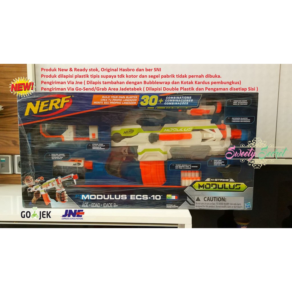 NERF N-Strike Modulus Blaster ECS-10 Mainan Anak ORIGINAL SNI