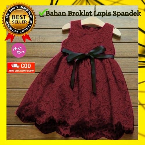 Dress Baju Gaun Anak Dres Anak Perempuan Cewek / Cewe Untuk Pesta LISKIDS A35