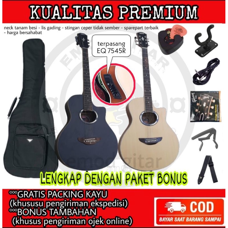 Gitar akustik elektrik yamaha apx 500ii eq 7545r custom kualitas PREMIUM