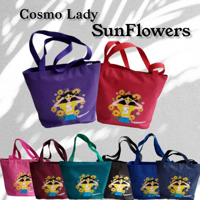 Tas Cosmo Sunflowers ( Zipper Bunga Es )
