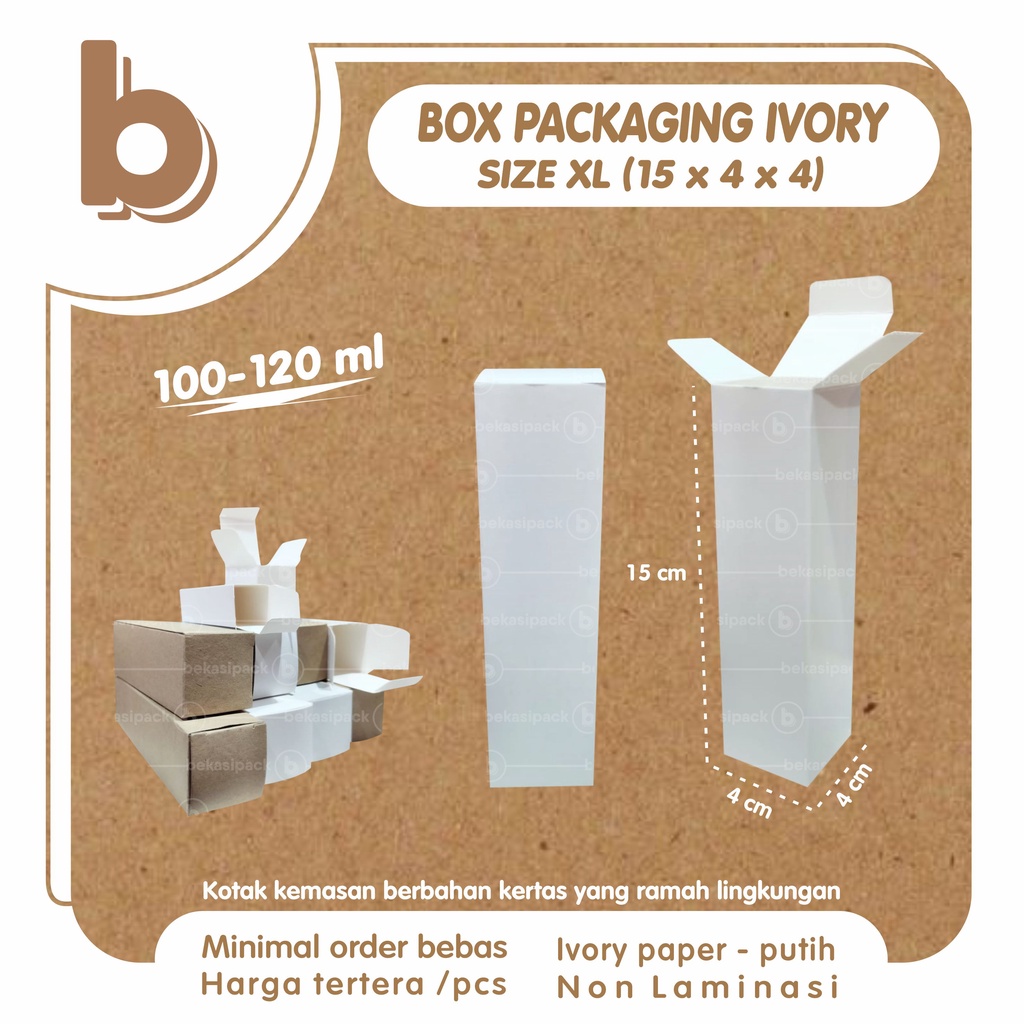 

Box Packaging Ivory Natural 15x4x4 I BPIN00270