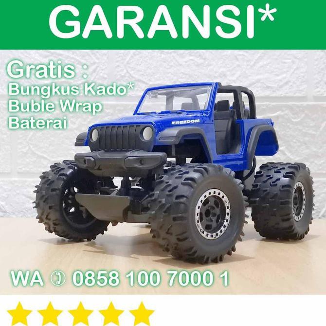 New Sotoy Rc Jeep Wrangler Rubicon Remot Truck Offroad Crawler Climber G37 - Biru