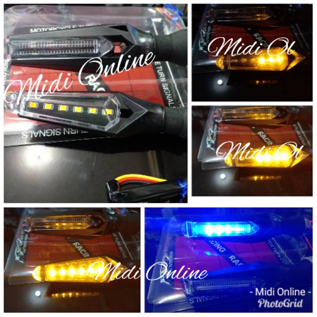 Lampu Sein Led Running 2 Tone - Lampu Sen Running Motor - Lampu Sein Running