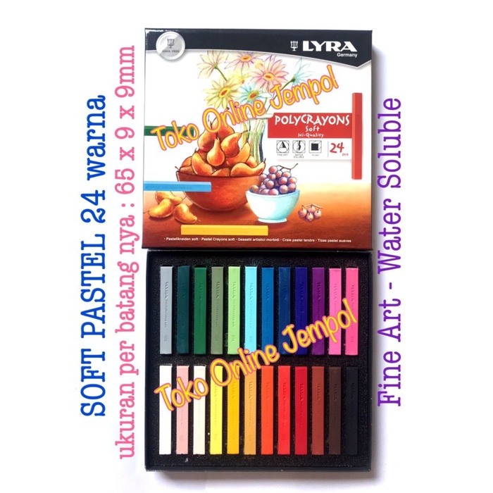 

Produk Terbaru Polycrayons Soft Pastel 24 Warna Lyra 5651240 Soft Fine Art Atk1254Ly