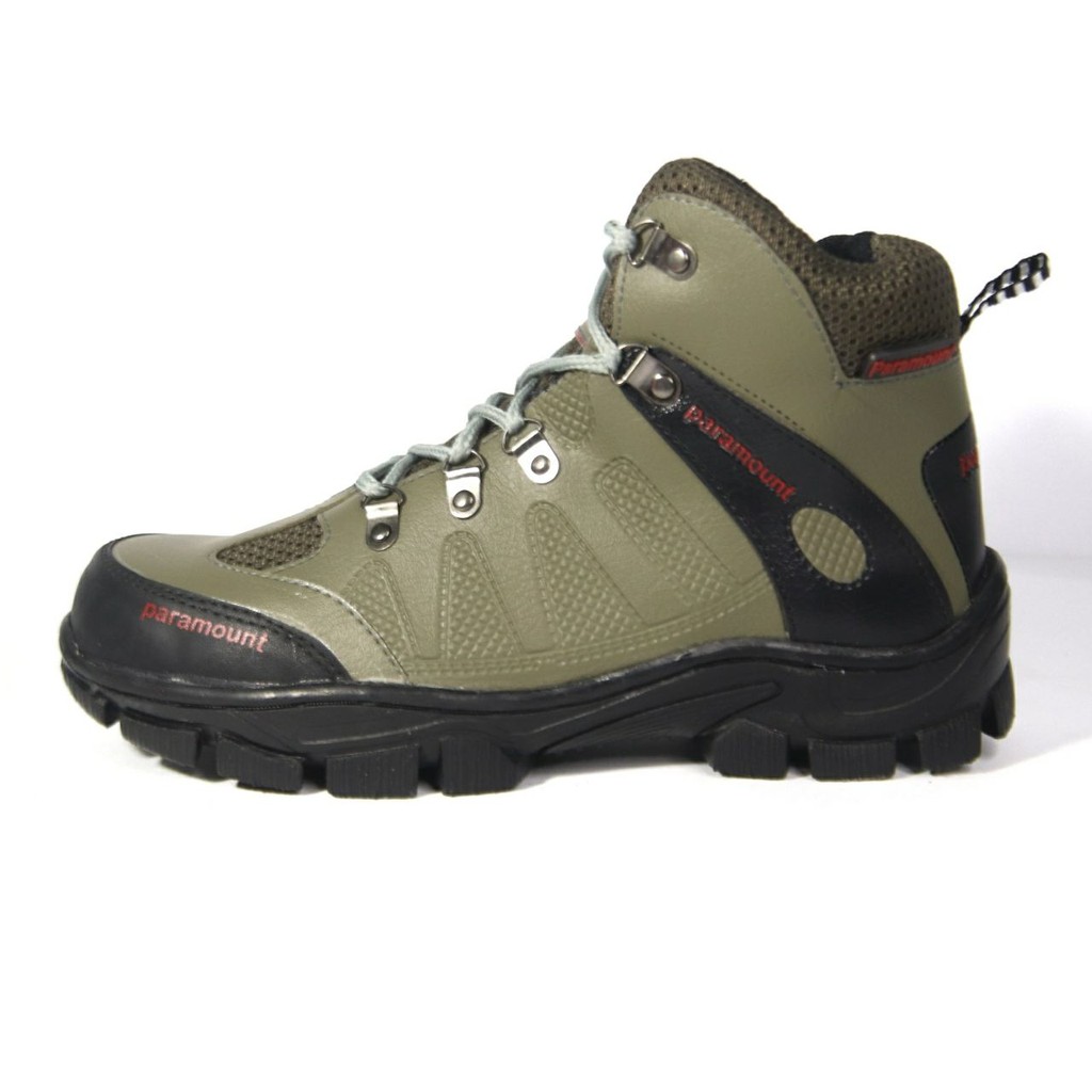 Sepatu pria tracking safety paramount cover ujung besi sol di jahit size 39-43!!!