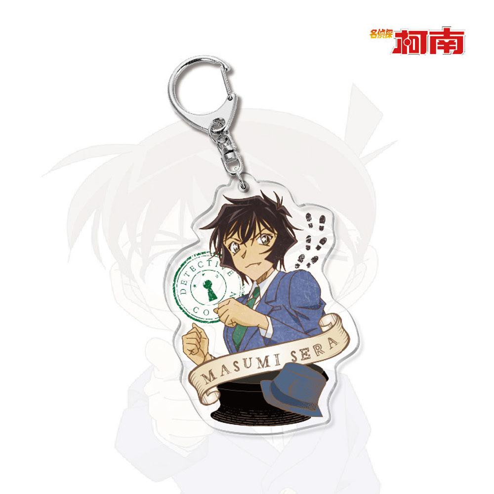 Quinton Conan Gantungan Kunci Liontin Hadiah Miniatur Detektif Conan Scultures Darah Panas Anime Key Ring