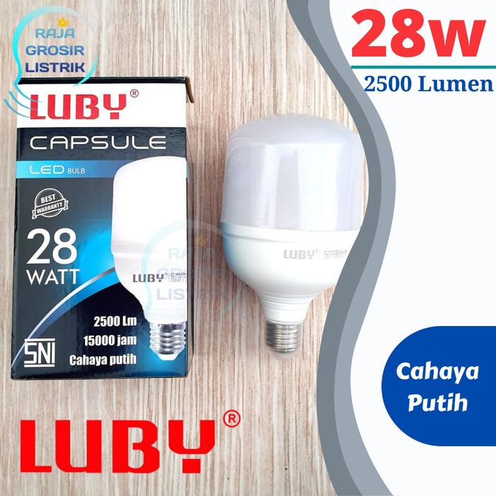 Bohlam Lampu LED Luby Capsule 28 Watt Bohlam Capsule Super murah