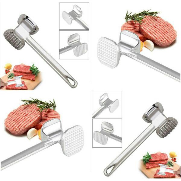 IKILOSHOP palu gepukan daging model sederhana / meat hammer tenderizer