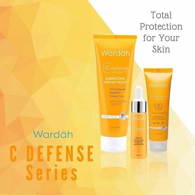 PR0MO WARDAH C-DEFENSE DD ENERGIZING CREAMY FACE WASH 60ML SABUN CUCI MUKA