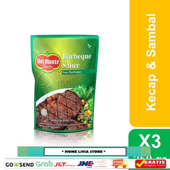 

Delmonte Saus Barbeque Pouch 250 gr Triple Pack