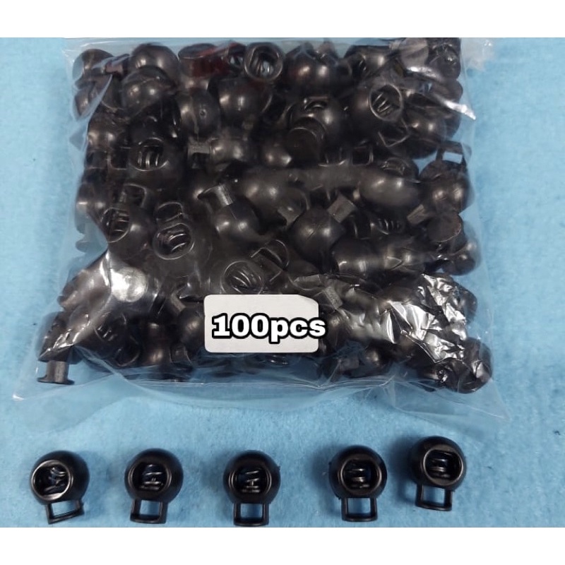 Stopper Bulat Hitam/ Stopper Radio (+/-100 pcs)