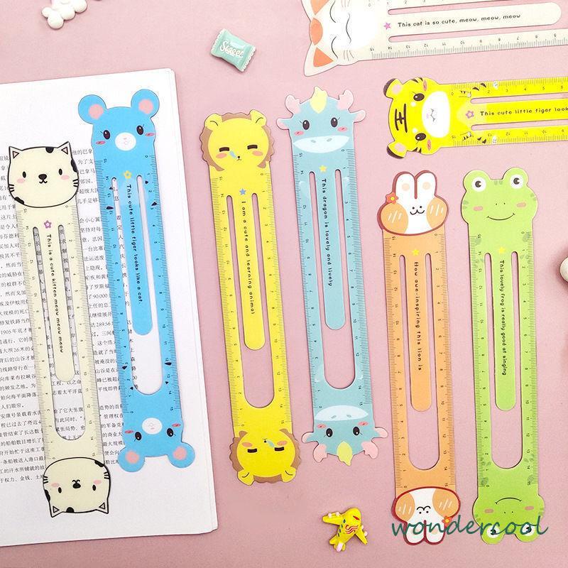 Penguasa Kreatif Skala 15 Cm Lucu Kartun Magnetik Lembut Penggaris Zodiak Bookmark Alat Tulis Siswa-Won