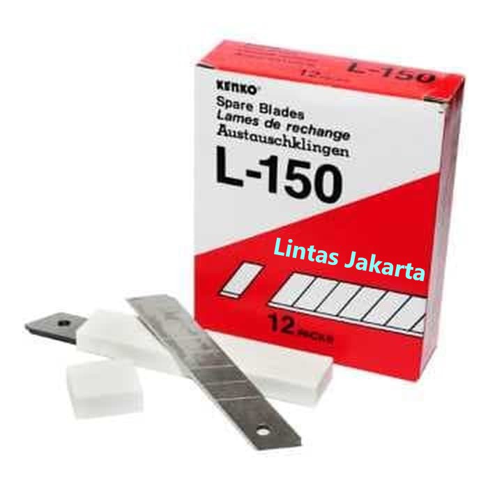 Isi Cutter / Mata Pisau Ukuran Besar Type L-150 Merk Kenko ( isi 12 tube )