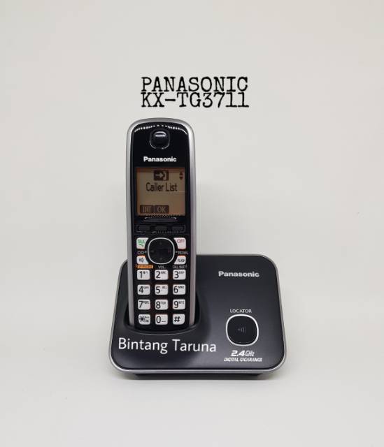 Telepon Wireless Panasonic KX-TG3711 Wireless Panasonic TG3711 (Hitam)