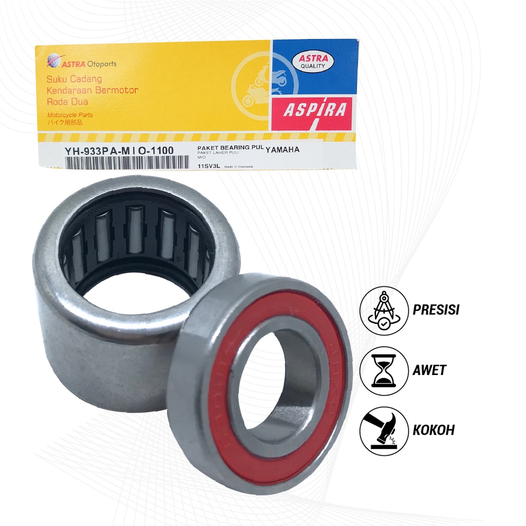 ASPIRA Bearing Puli Pulley Set Yamaha Mio Smile Sport GT Laher Bambu