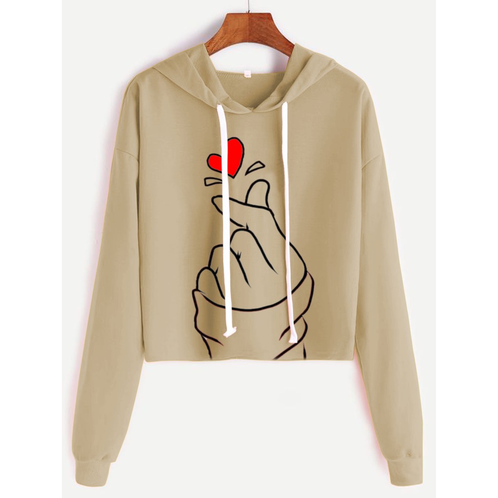 Sweater Hoodie Crop SARANGHAE BSR