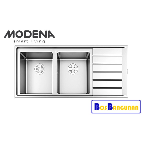 Promo Jan 1.1 Sale Bak Cuci Piring 2 Lubang Modena /Modena Stainless Sink GARDA KS 6251 Discount