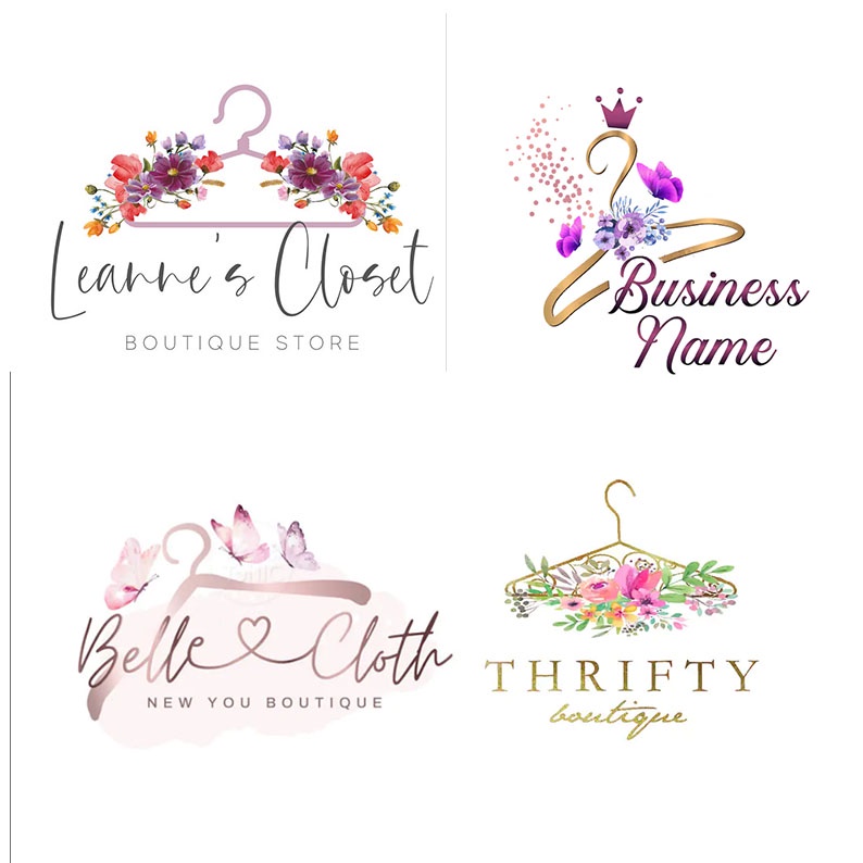 jasa desain logo custom hanger unik elegant