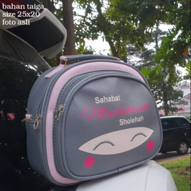 TAS SELEMPANG DAKWAH MUSLIMAH - SAHABAT MUSLIMAH SHOLEHAH MERONA TAS NIQAB NIQOB TUMBLR BAG