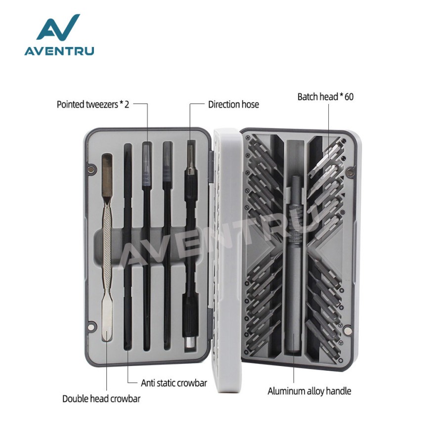Obeng Set Hp Reparasi Handphone Iphone Laptop Gadget Screw 66in1