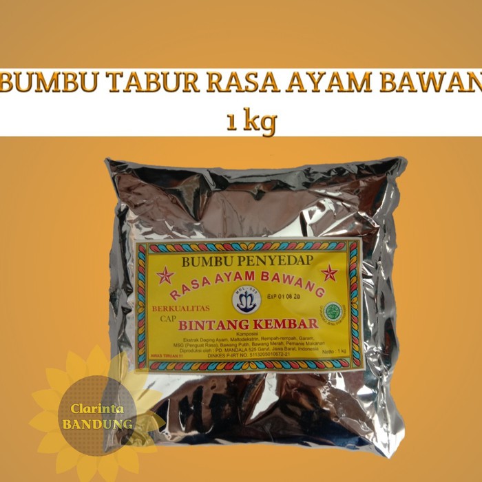 

Order Langsung Bumbu penyedap Bintang Kembar rasa Ayam Bawang 1 kg Limited