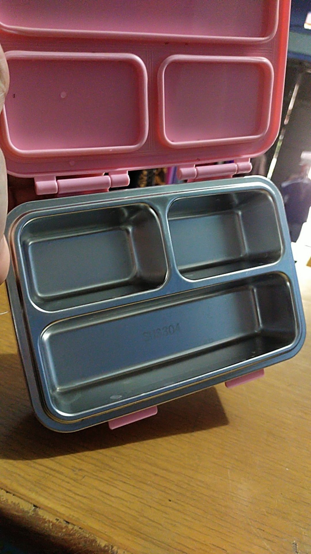 Kotak Makan Lunch Box Yooyee Mini Stainless Steel 3 Sekat 627