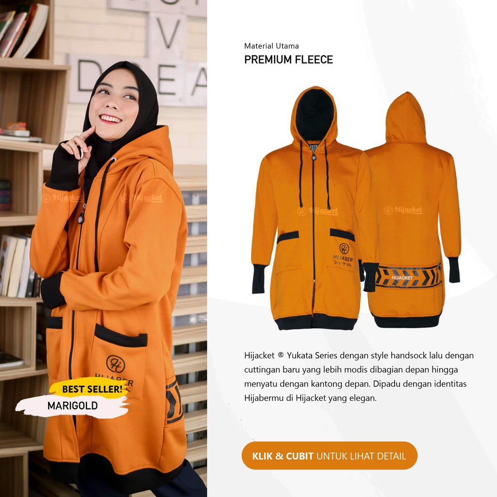 ⛔️ CUCI GUDANG ⛔️ HIJACKET ORIGINAL YUKATA JAKET WANITA JAKET MUSLIMAH HIJABER NO.1 INDONESIA !-7