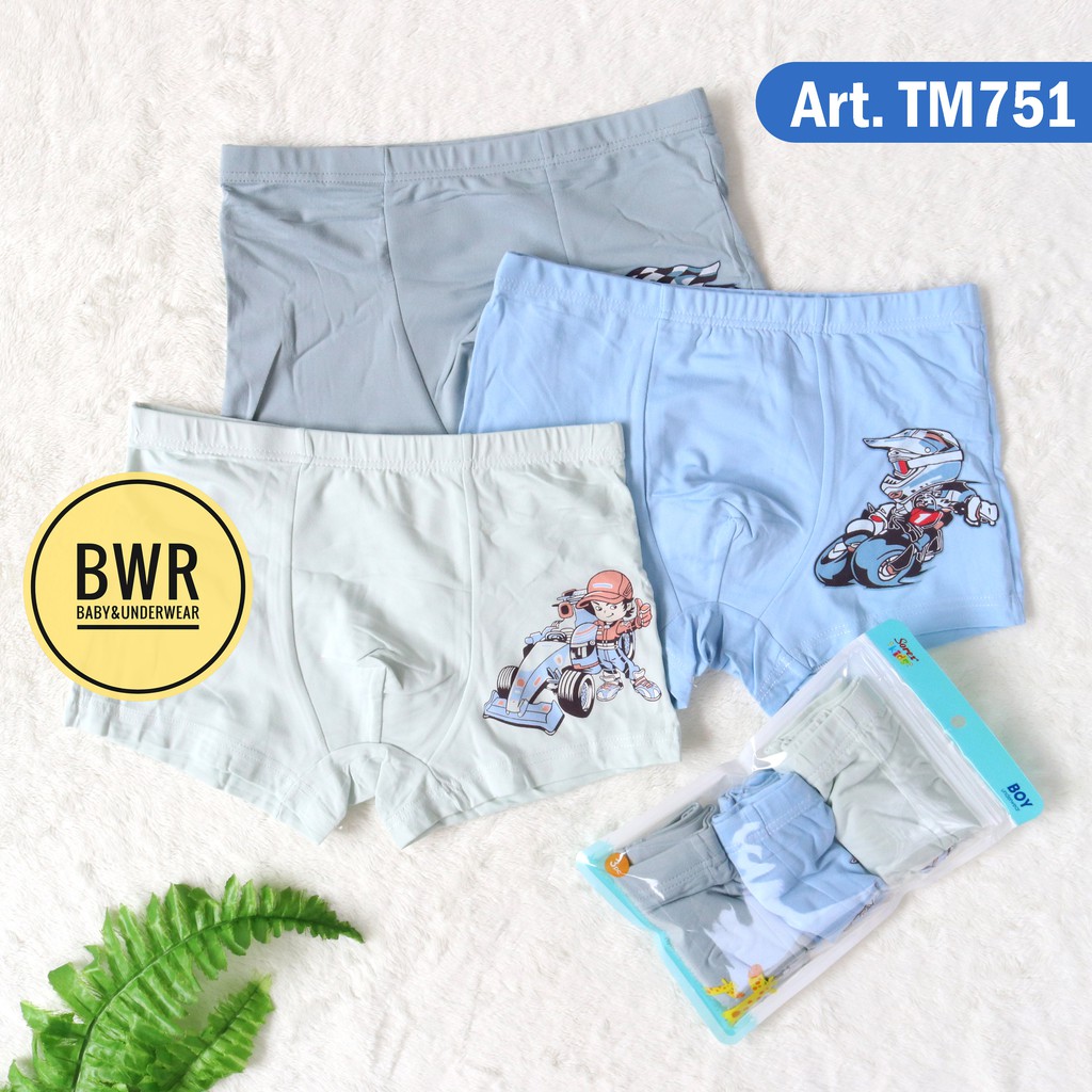 CD Boxer Anak Sorex Boys TM 751 770 990 | Celana Dalam Anak Laki Laki Super Soft | Bwr