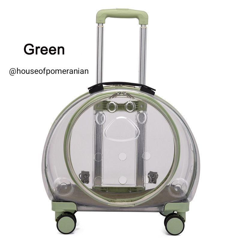 pet stroller trolley dog cat anjing kucing tas jinjing transparan backpack koper hewan