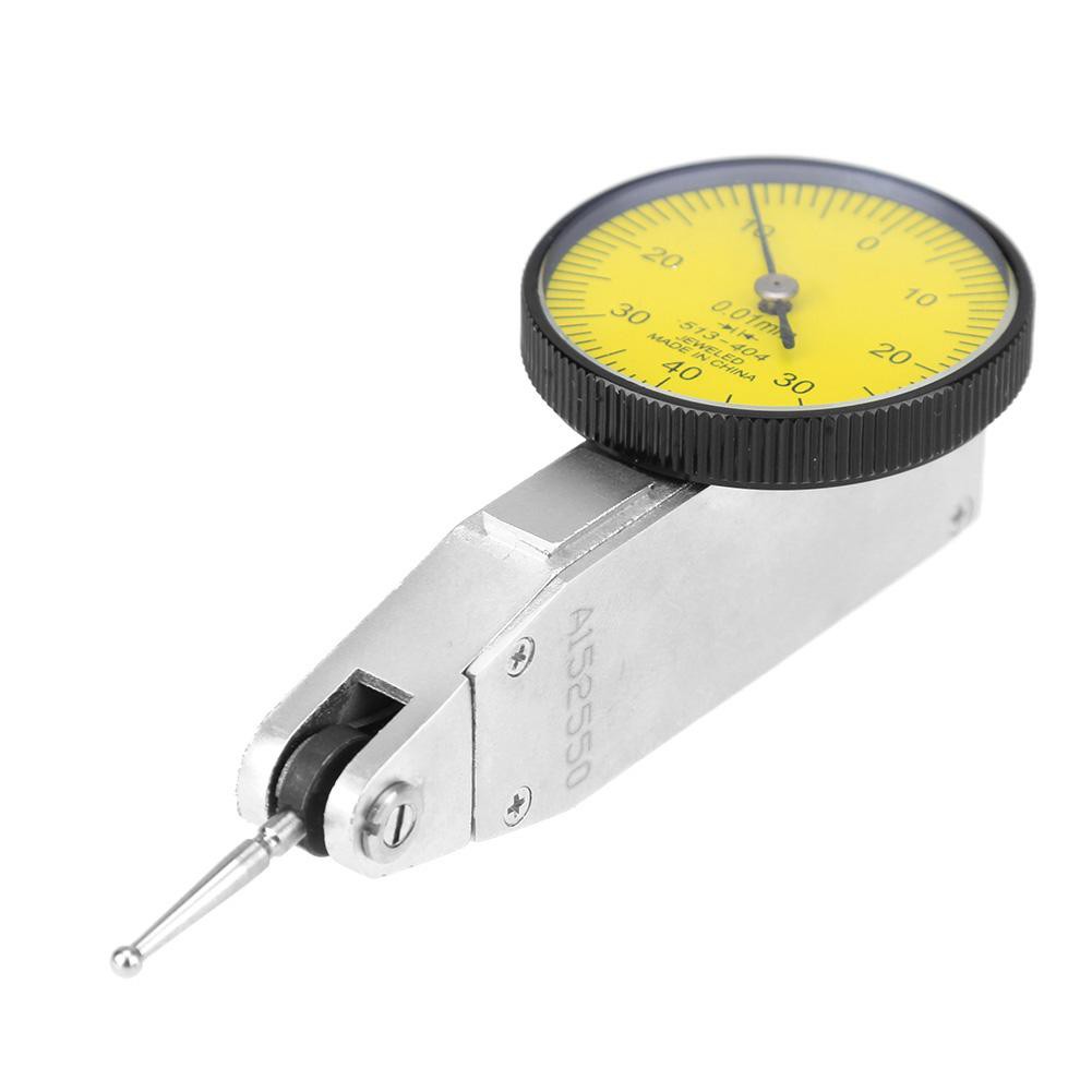 0-0.8mm Precision Waterproof Dial Test Lever Indicator Gauge Scale Meter L&amp;6