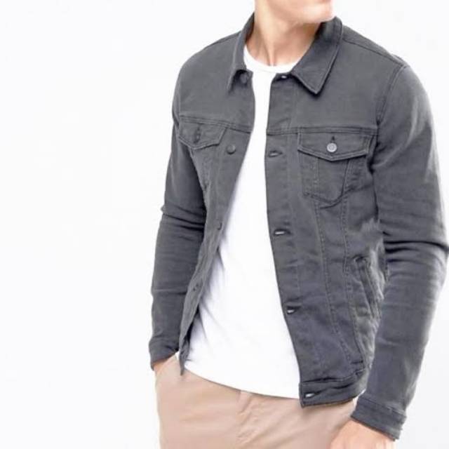 JAKET JEANS PRIA  M,L,XL GROSIR